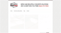 Desktop Screenshot of detroitconcreteleveling.com